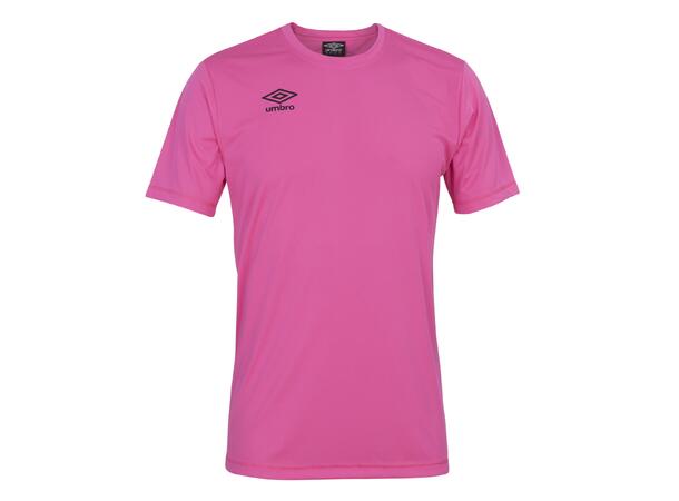 UMBRO Core Poly Tee jr Neonrosa 164 Enkel, tekniske polyestertrøye 