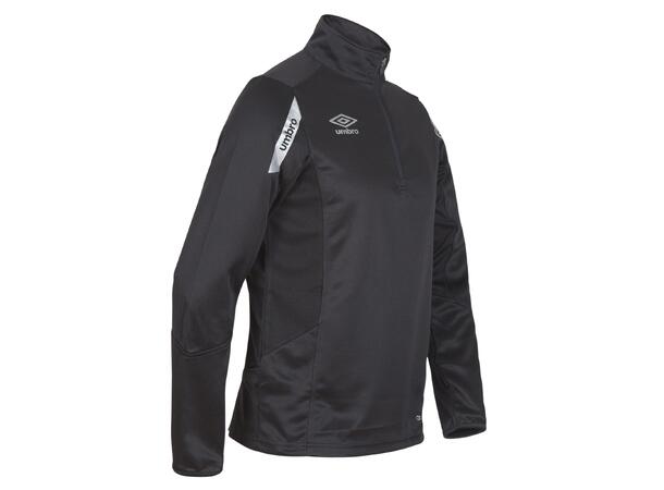 UMBRO Core Sweat Half Zip Sort XS Treningsgenser i teknisk kvalitet 