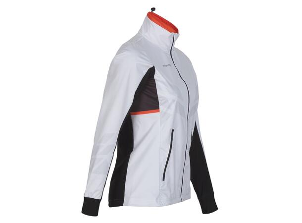 FIBRA Sync Hybrid Jacket W Hvit XL Treningsjakke med vindtett front