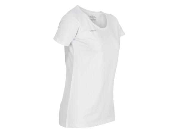 UMBRO Core Cotton Stretch Tee W Hvit 36 Rundhalset t-skjorte til dame