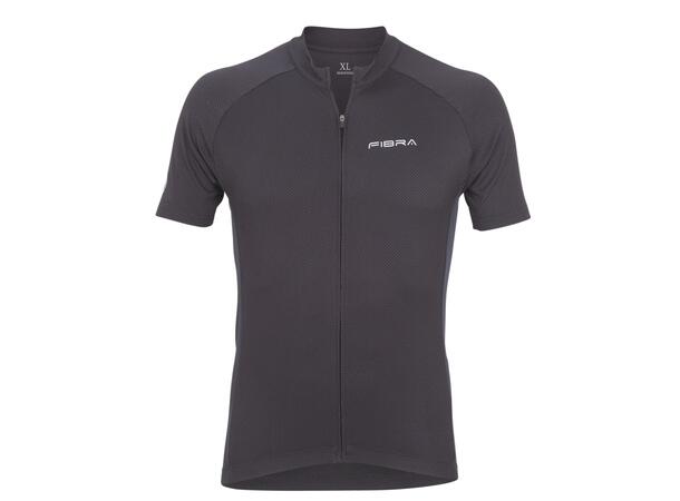 FIBRA Active Bike SS Jersey Sort L Sykkeltrøye i pustende stretch 