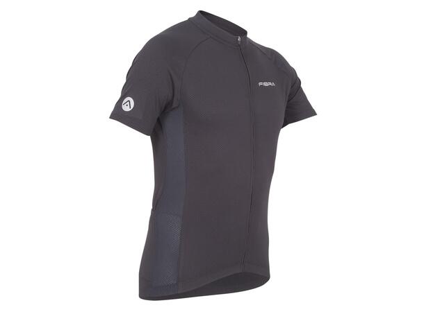 FIBRA Active Bike SS Jersey Sort L Sykkeltrøye i pustende stretch 