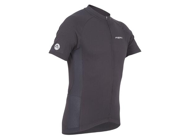 FIBRA Active Bike SS Jersey Sort L Sykkeltrøye i pustende stretch 
