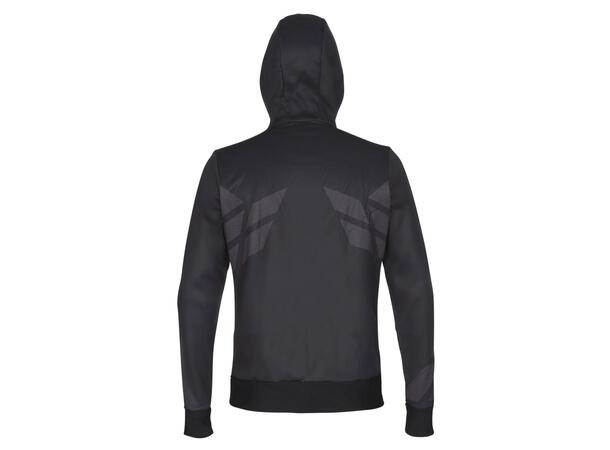 FIBRA Sync Hood Zip Sort L Hettejakke med børstet innside 
