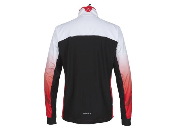 FIBRA Sync Hybrid Jacket Rød L Treningsjakke med vindtett front
