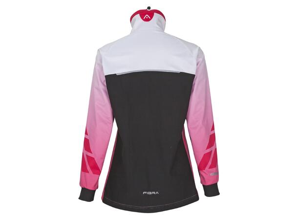 FIBRA Sync Hybrid Jacket W Rosa M Treningsjakke med vindtett front 