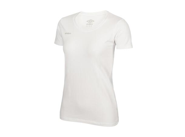 UMBRO Core Cotton Stretch Tee W Hvit 40 Rundhalset t-skjorte til dame