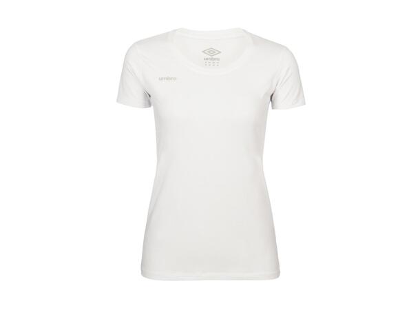 UMBRO Core Cotton Stretch Tee W Hvit 40 Rundhalset t-skjorte til dame