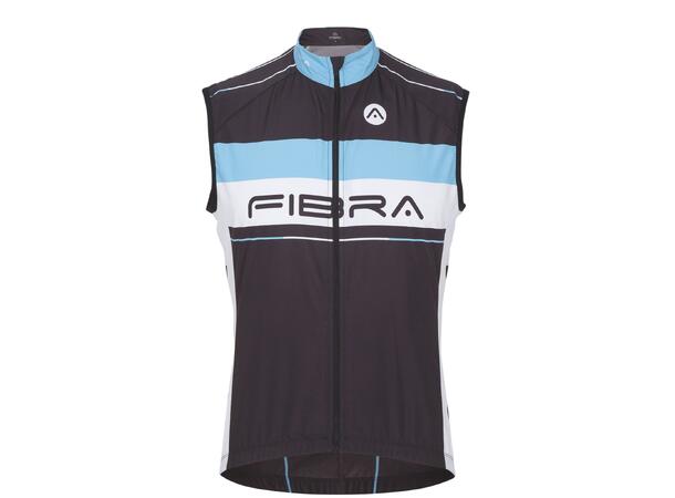 FIBRA Elite Bike Wind Vest Sort 3XL Vindtett sykkelvest