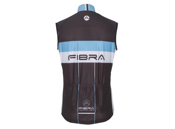 FIBRA Elite Bike Wind Vest Sort 3XL Vindtett sykkelvest 