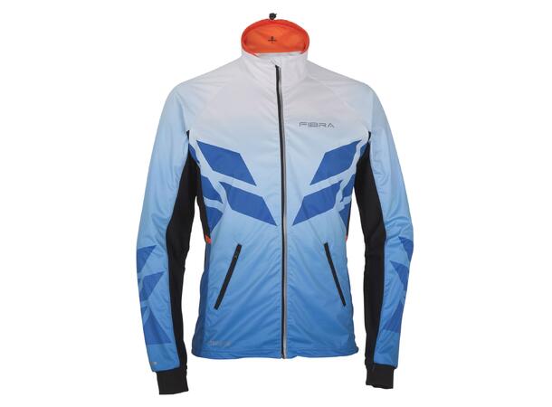 FIBRA Sync Hybrid Jacket Blå 3XL Treningsjakke med vindtett front 