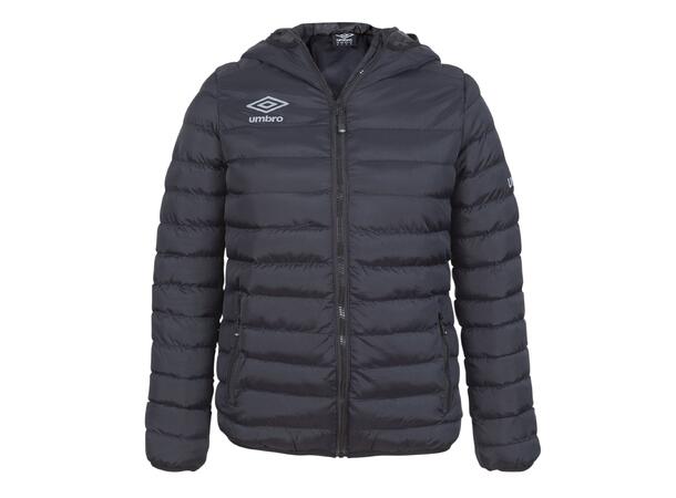 UMBRO Core Isopad Jacket Sort XL Vattert jakke med hette