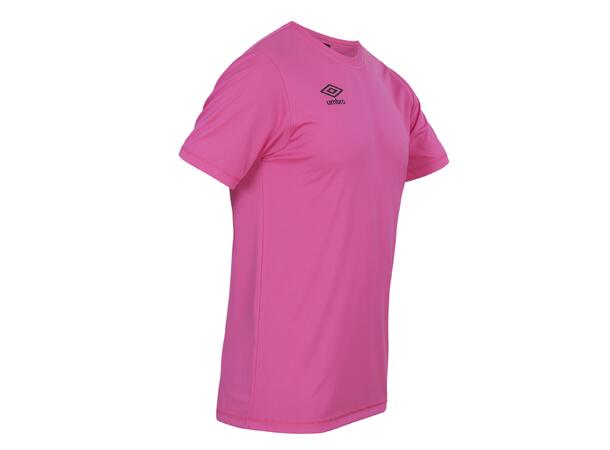 UMBRO Core Poly Tee Neonrosa XS Enkel, teknisk trøye i polyester 