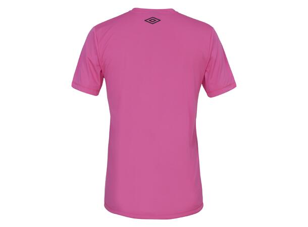 UMBRO Core Poly Tee Neonrosa XS Enkel, teknisk trøye i polyester 