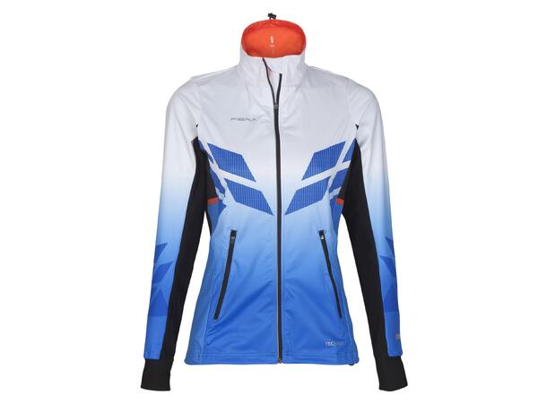 FIBRA Sync Hybrid Jacket W Blå XS Treningsjakke med vindtett front 