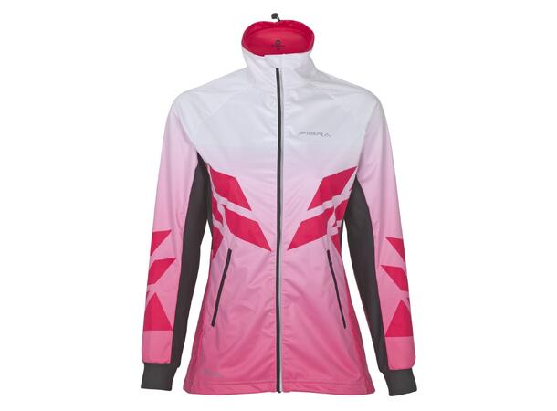 FIBRA Sync Hybrid Jacket W Rosa XL Treningsjakke med vindtett front