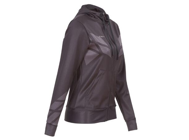 FIBRA Sync Hood Zip W Sort XXL Hettejakke med børstet innside 