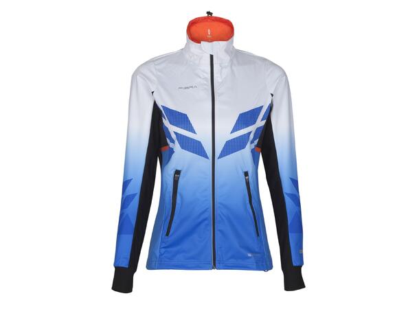 FIBRA Sync Hybrid Jacket W Blå S Treningsjakke med vindtett front