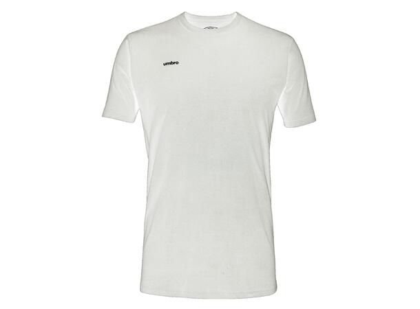 UMBRO Core Cotton Stretch Tee Hvit XS Rundhalset t-skjorte