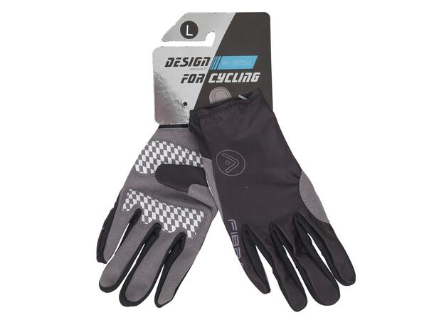 FIBRA Elite Bike Glove Sort S Elite sykkelhansker med polstring 