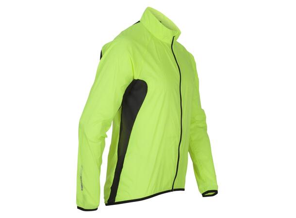 FIBRA Xtrm Wind Pack Jacket Neongul M Vind og vanntett jakke 