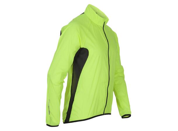 FIBRA Xtrm Wind Pack Jacket Neongul M Vind og vanntett jakke