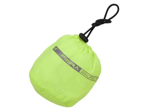 FIBRA Xtrm Wind Pack Jacket Neongul M Vind og vanntett jakke 