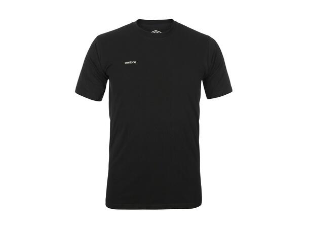 UMBRO Core Cotton Stretch Tee Sort XL Rundhalset t-skjorte 