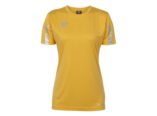 UMBRO Core SS Jersey W Gul 34 Teknisk kortermet spillertrøye 