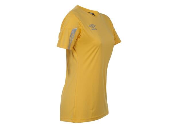UMBRO Core SS Jersey W Gul 34 Teknisk kortermet spillertrøye 