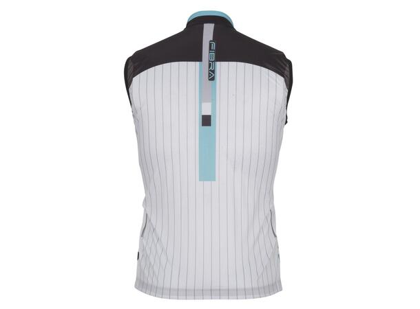 FIBRA Pro Bike Wind Vest Hvit S Tettsittende sykkelvest 