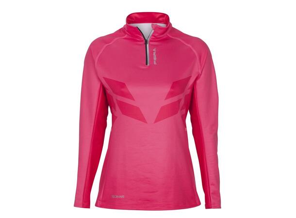 FIBRA Sync Half Zip W Rosa L Komfortabel Half ZIP til dame 