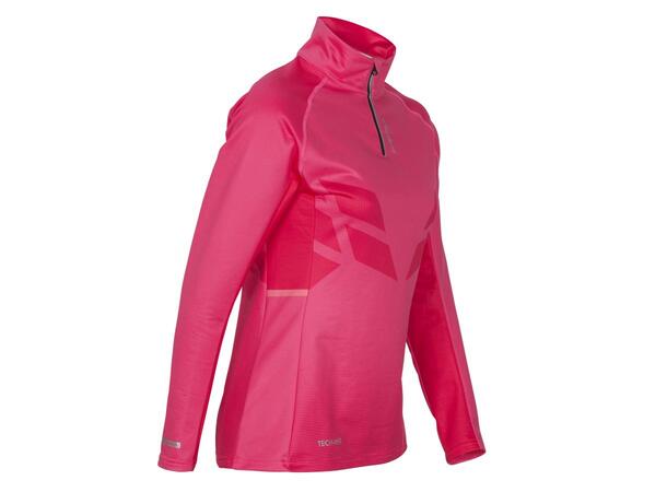 FIBRA Sync Half Zip W Rosa L Komfortabel Half ZIP til dame 