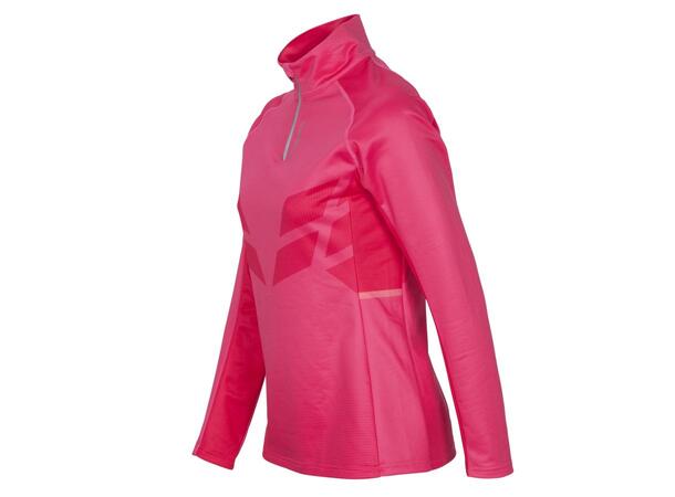 FIBRA Sync Half Zip W Rosa L Komfortabel Half ZIP til dame 