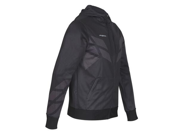 FIBRA Sync Hood Zip Jr Sort 140 Junior hettejakke med børstet innside 