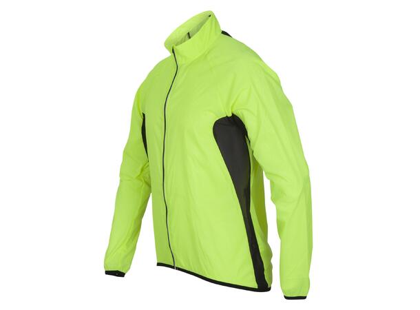 FIBRA Xtrm Wind Pack Jacket Neongul L Vind og vanntett jakke
