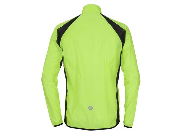 FIBRA Xtrm Wind Pack Jacket Neongul L Vind og vanntett jakke