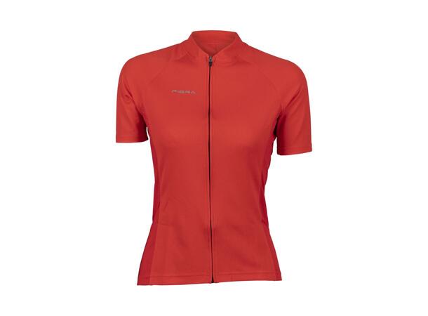 FIBRA Active Bike SS Jersey W Rød XS Sykkeltrøye i pustende mesh 