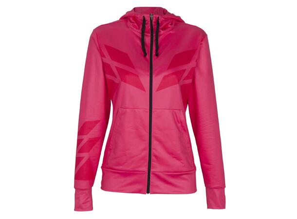 FIBRA Sync Hood Zip W Rosa M Hettejakke med børstet innside 