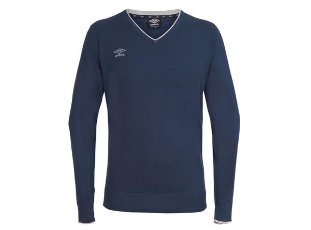UMBRO Philip Knitted V-neck Mørk blå XL Tynn, finstrikket fritidsgenser 