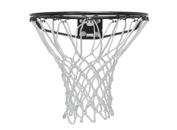 PROLINE Basketball Hoop Sort/Hvit OS Basketballkurv med nett.