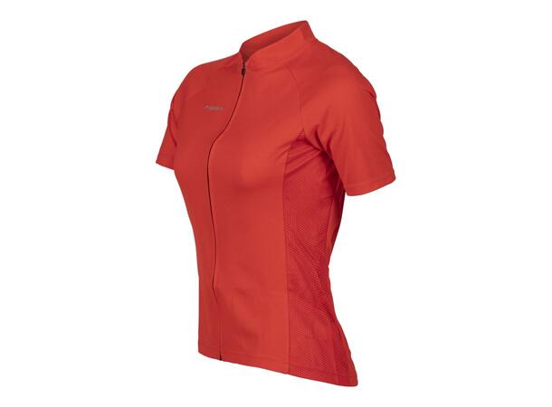 FIBRA Active Bike SS Jersey W Rød S Sykkeltrøye i pustende mesh 