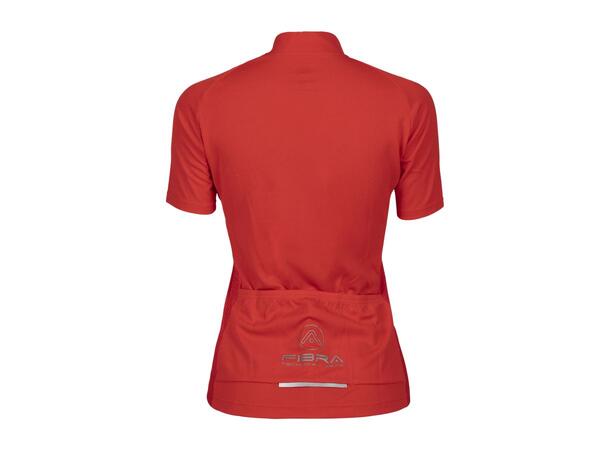 FIBRA Active Bike SS Jersey W Rød S Sykkeltrøye i pustende mesh 