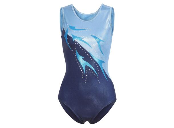 FIBRA Gym Leotard Multi W Blå 128 Stilig turndrakt 