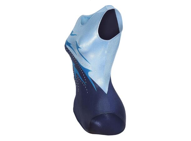 FIBRA Gym Leotard Multi W Blå 140 Stilig turndrakt 