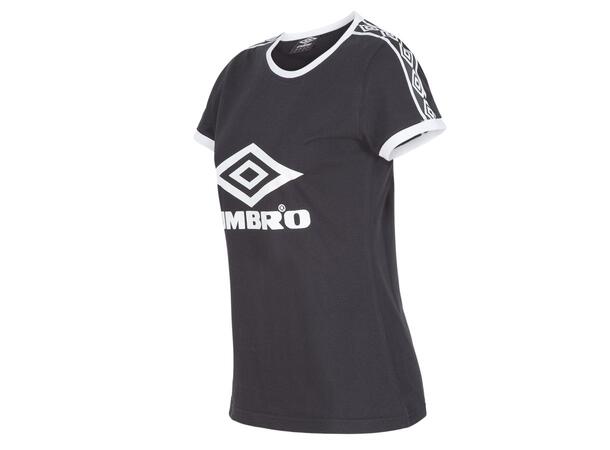 UMBRO Core X Legend Tee W Sort 38 T-skjorte til dame i bomull 