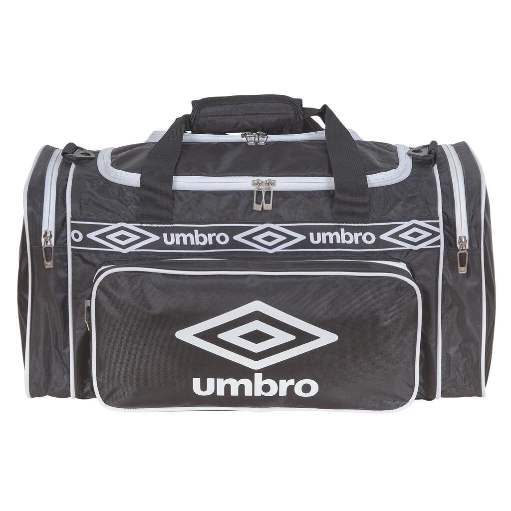 Borsa Holdall Umbro Retro 50L - Nero E Bianco - Per Sport E Viaggi - Poliestere French Terry - Foto 5