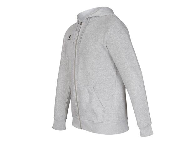 FIBRA Basic Hood Jacket Grå M Hettegenser med liten logo 