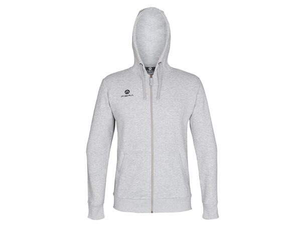 FIBRA Basic Hood Jacket Grå M Hettegenser med liten logo 