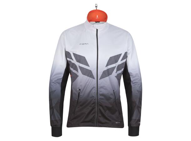 FIBRA Sync Hybrid Jacket Jr Sort 128 Treningsjakke med vindtett front 